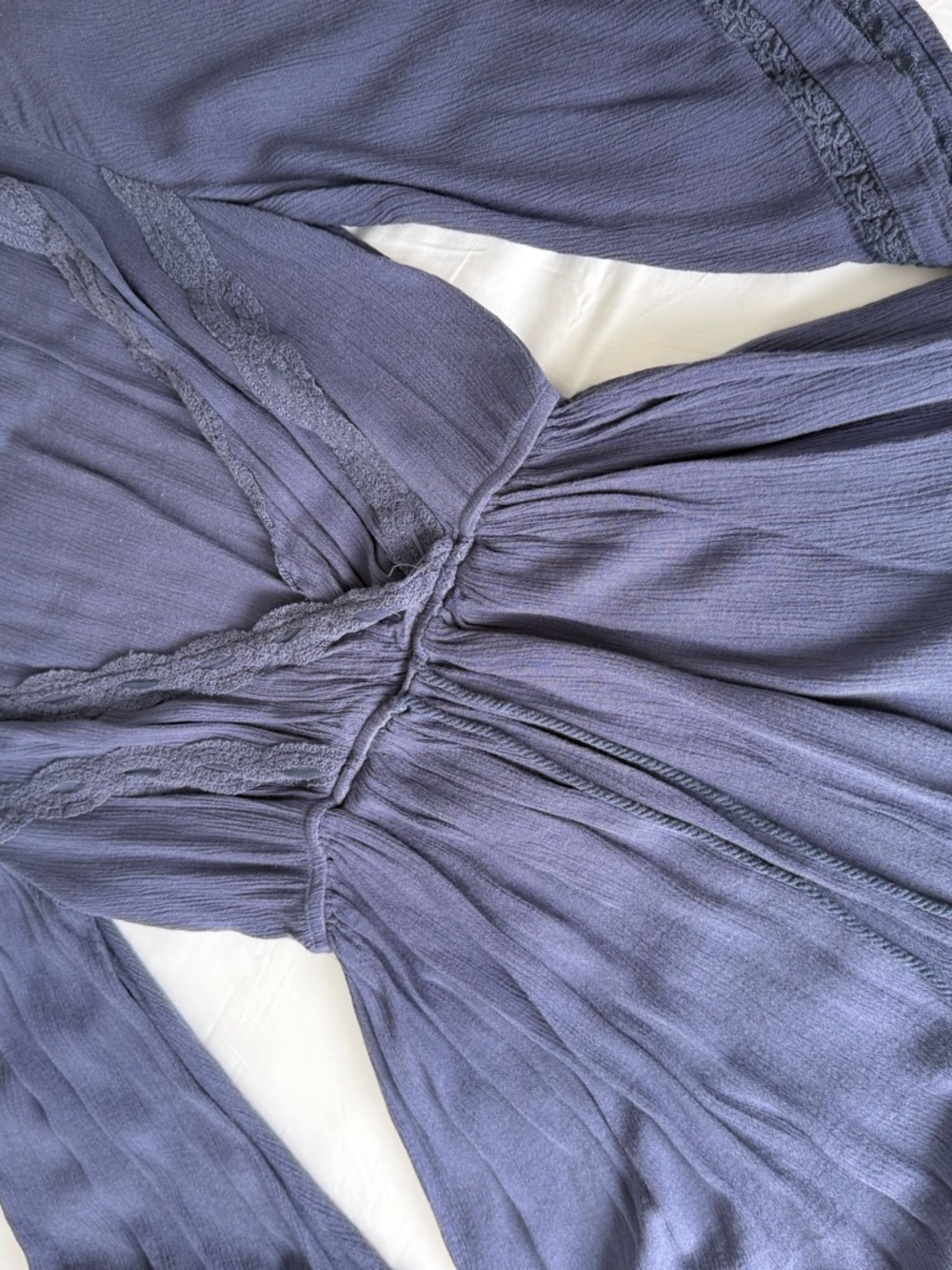 Forever 21 Blue V-Neck Mini Dress